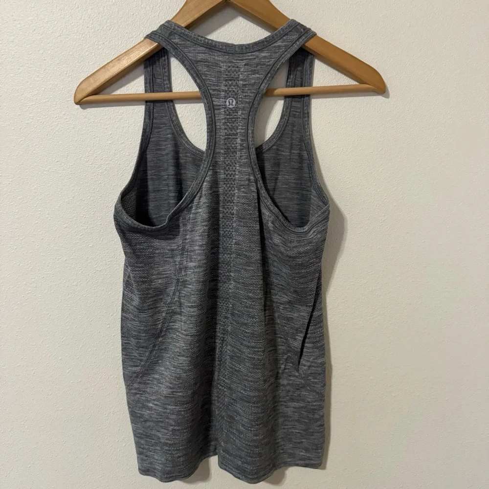 Lululemon Swiftly Tech Racerback Tank Top Spacedye Gray Workout Athleisure-8